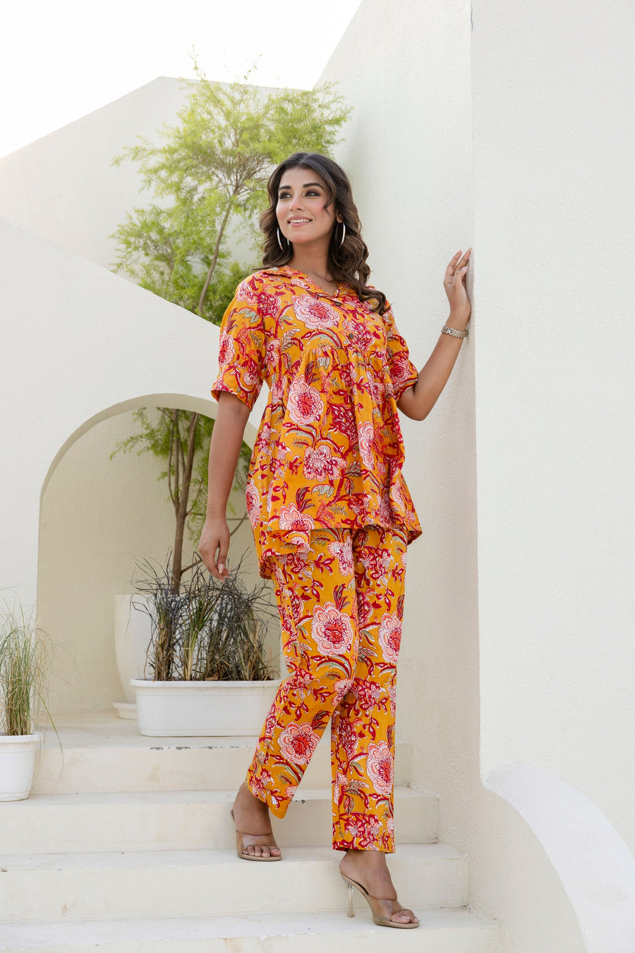 Sunflare Bloom Cotton Co-ord Set — image 8