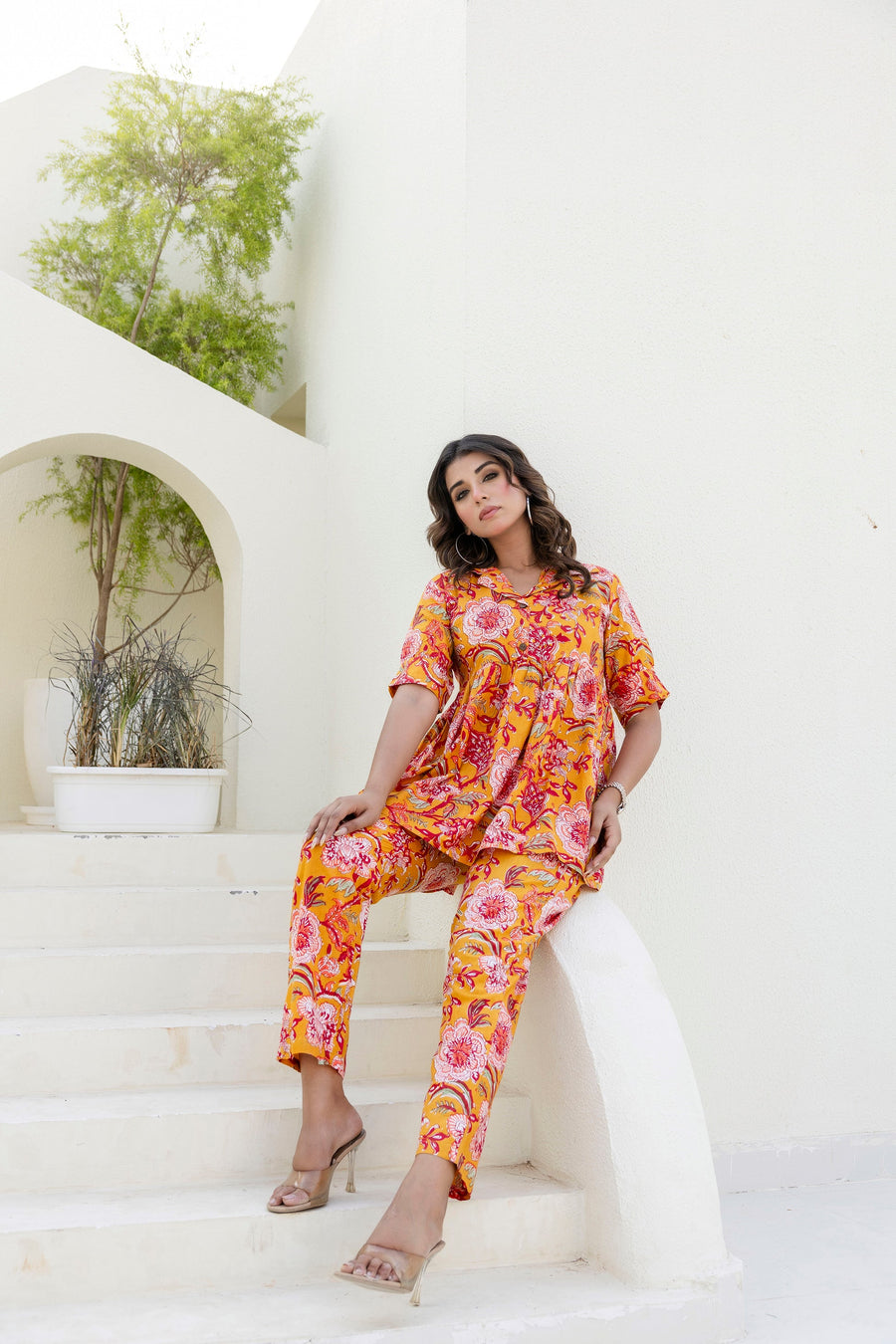 Sunflare Bloom Cotton Co-ord Set — image 9