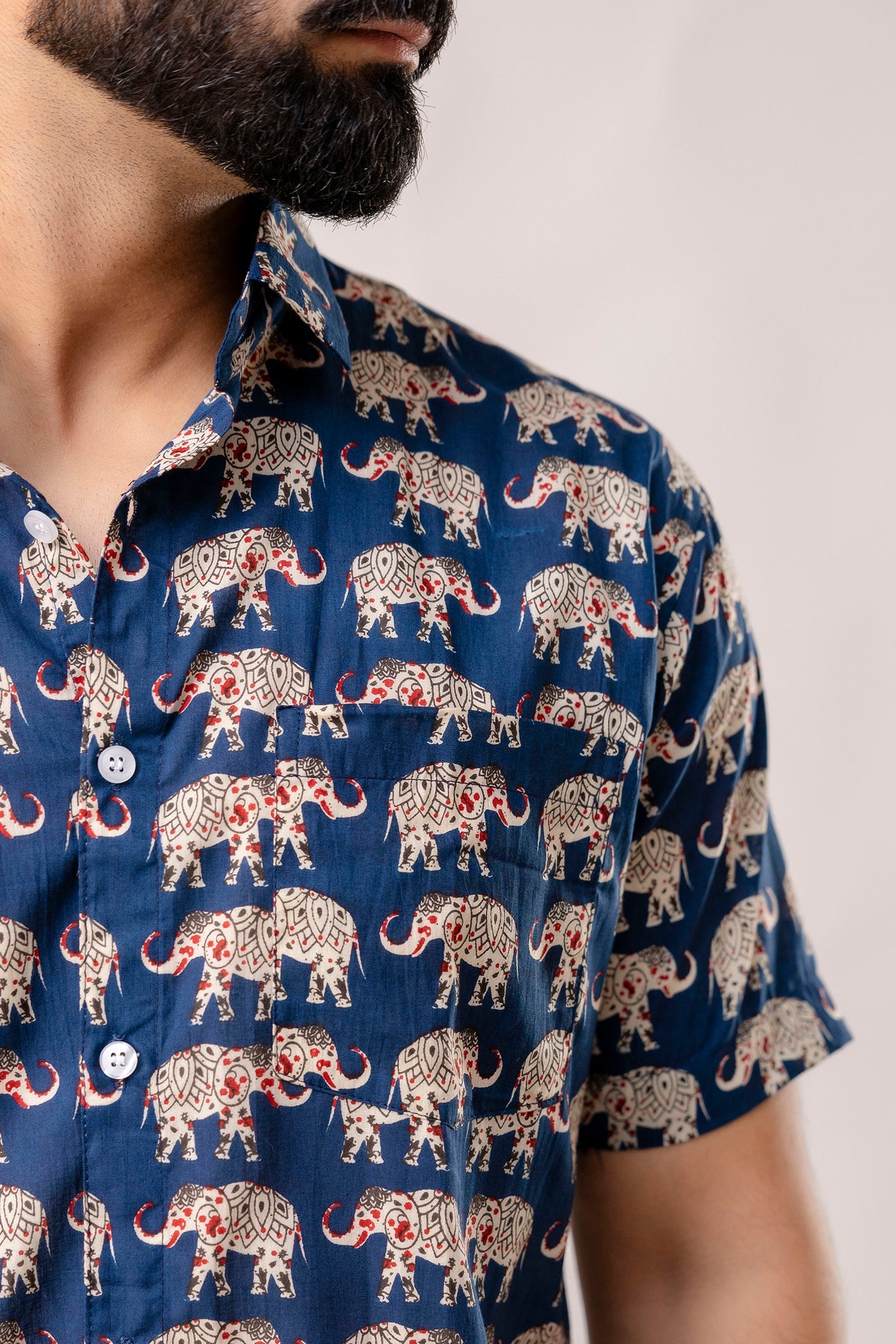 Untamed Navy Animal Print Shirt - Me & My