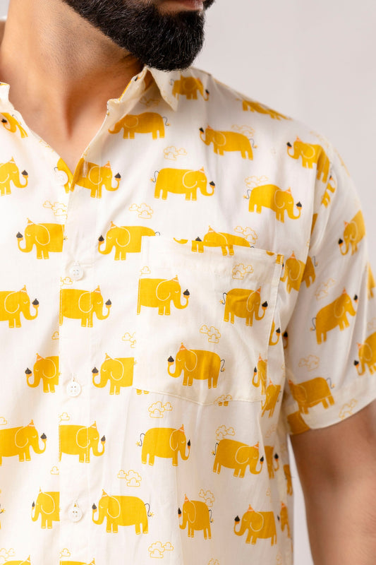 Saffron Jungle Yellow Animal Shirt - Me&My