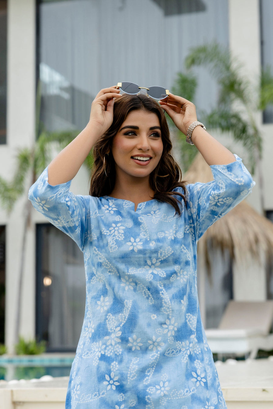 Onyx Mist Blue Cotton Co-ord Set — image 8