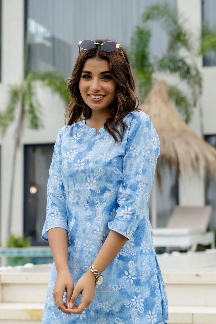 Onyx Mist Blue Cotton Co-ord Set — image 3