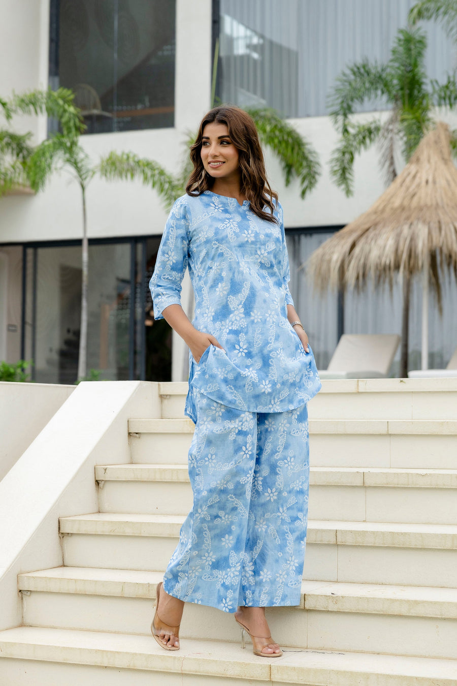 Onyx Mist Blue Cotton Co-ord Set — image 10