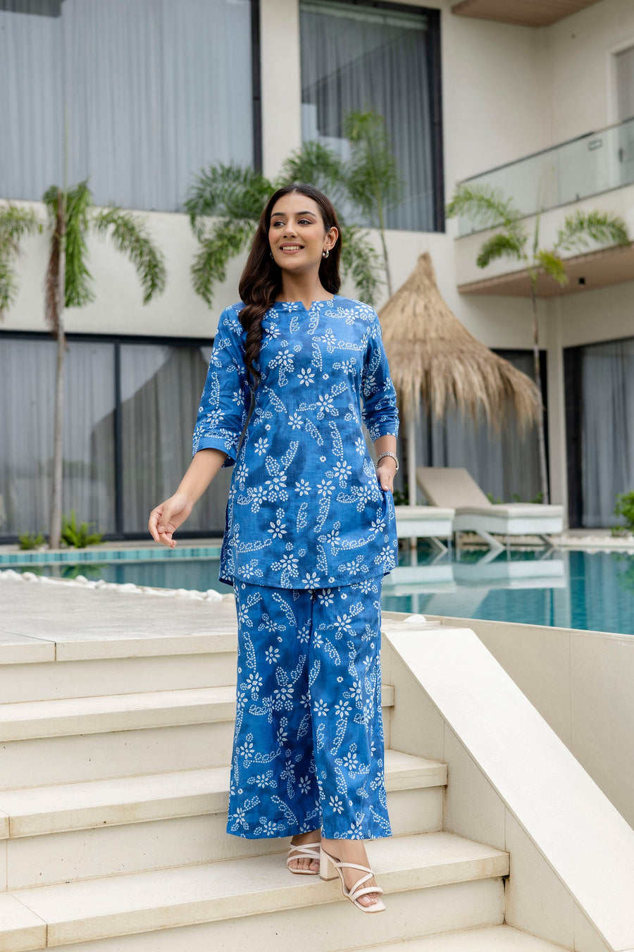 Coastal Breeze Blue Cotton Co-ord Set — image 5