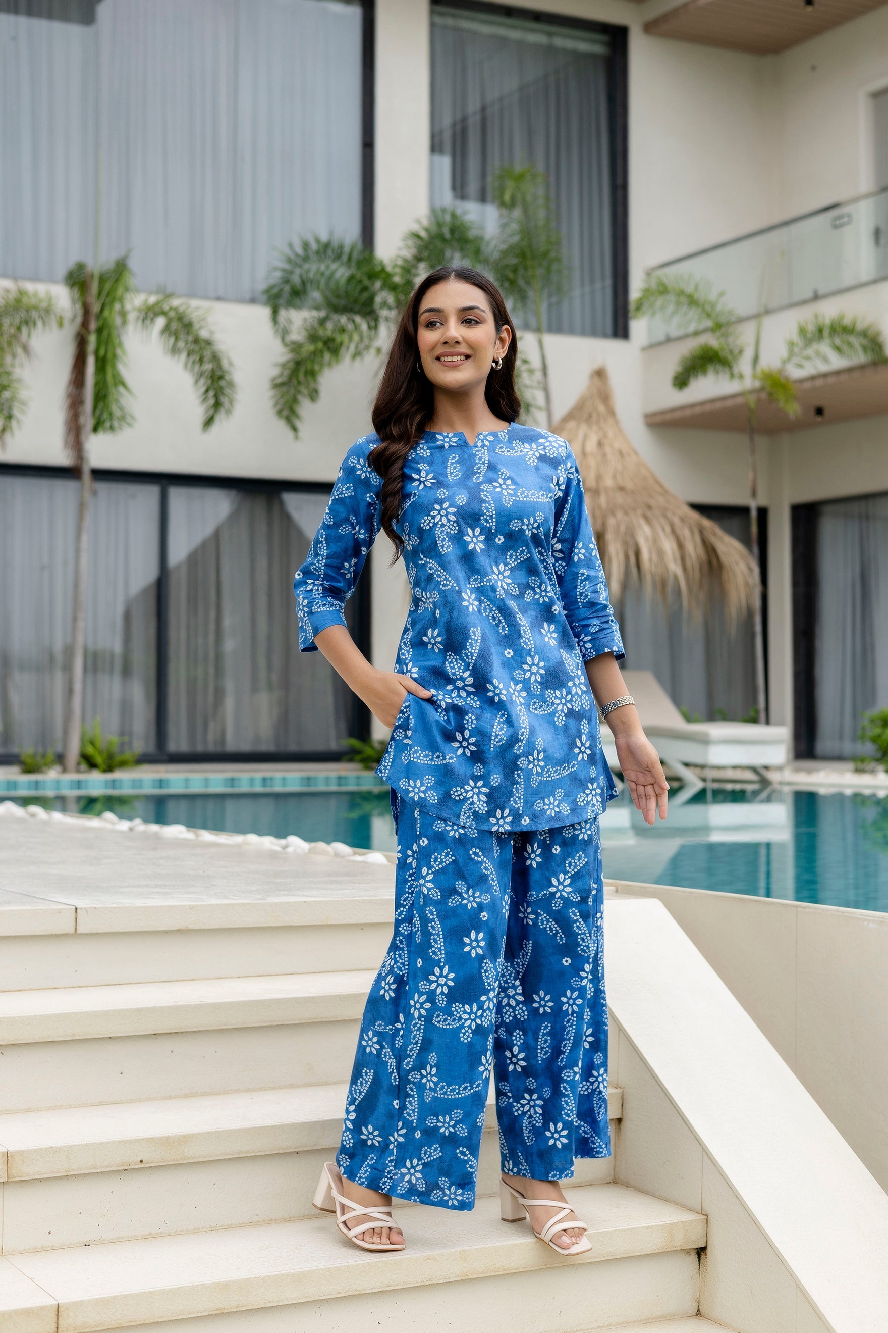 Coastal Breeze Blue Cotton Co-ord Set Me & My 