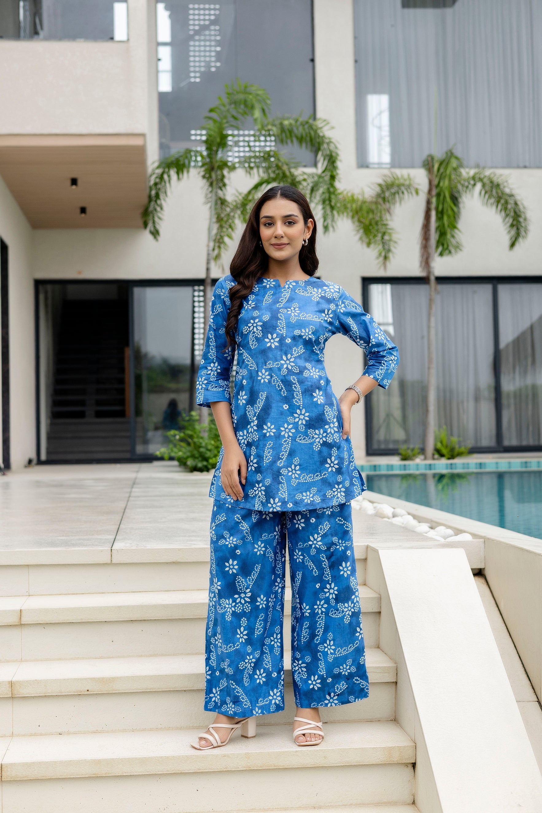 Coastal Breeze Blue Cotton Co-ord Set Me & My 