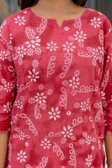 Bordeaux Beat Maroon Cotton Co-ord Set - Me&My