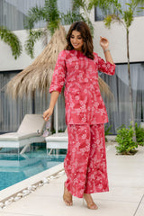 Bordeaux Beat Maroon Cotton Co-ord Set - Me&My