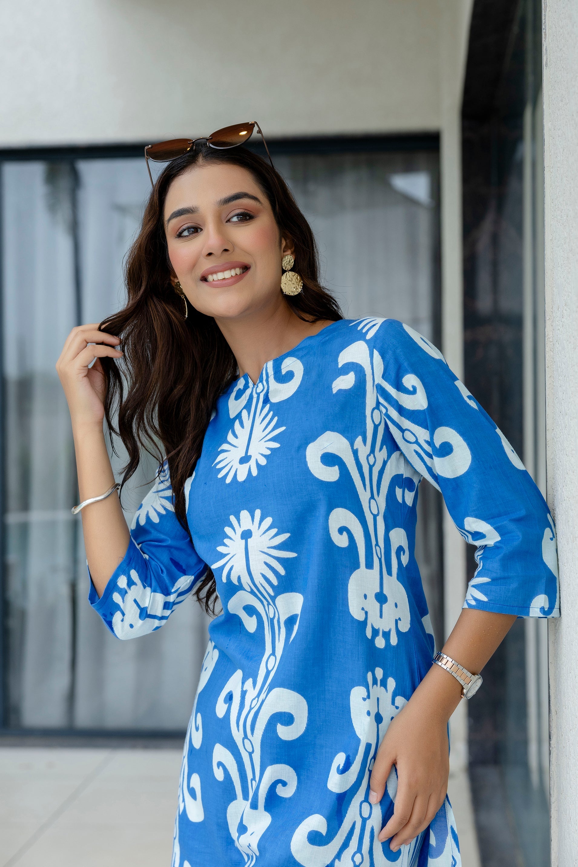Blue Mirage Cotton Co-ord Set Me & My