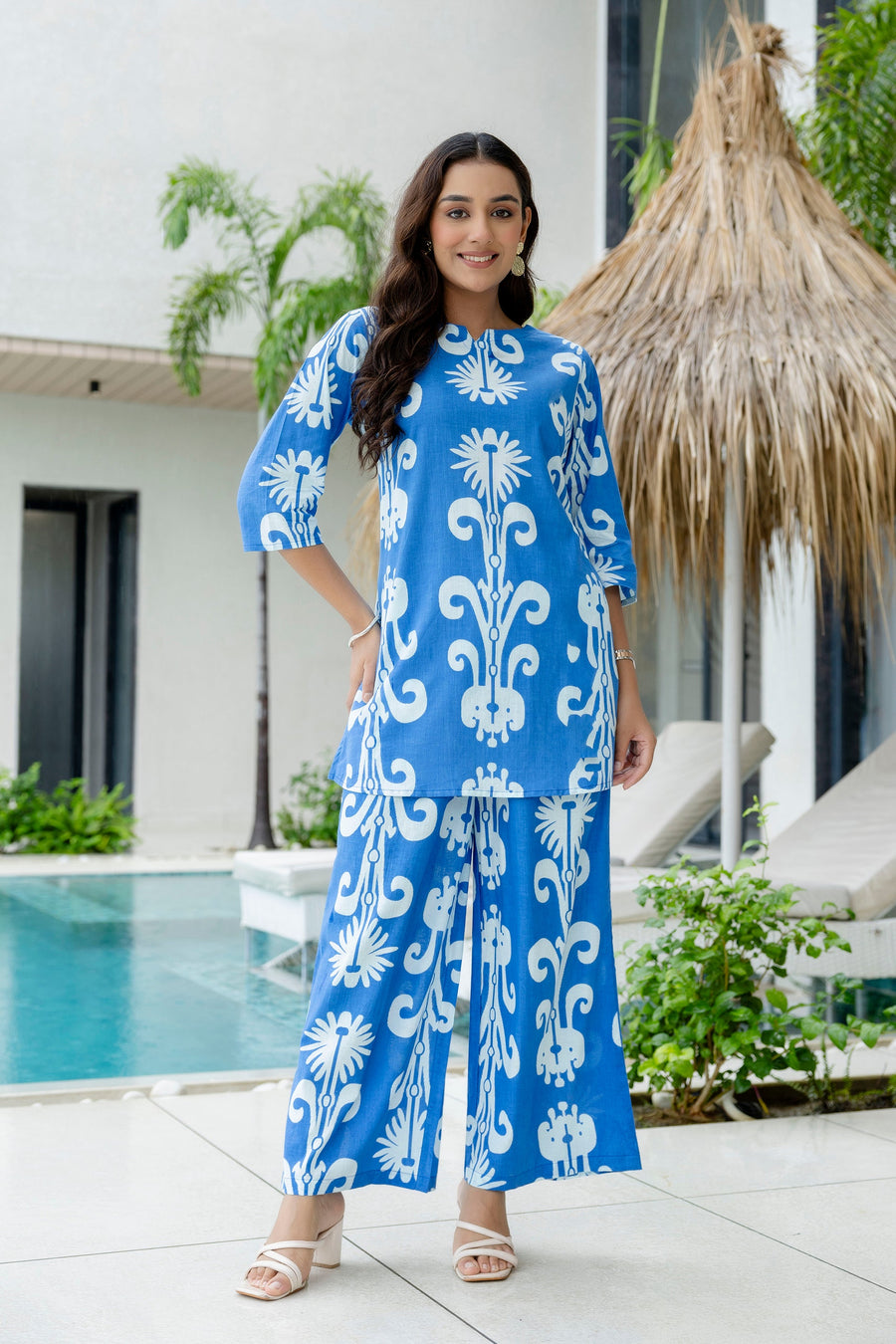 Blue Mirage Cotton Co-ord Set — image 5