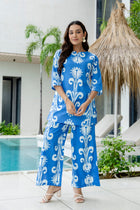 Blue Mirage Cotton Co-ord Set