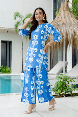 Blue Mirage Cotton Co-ord Set Me & My