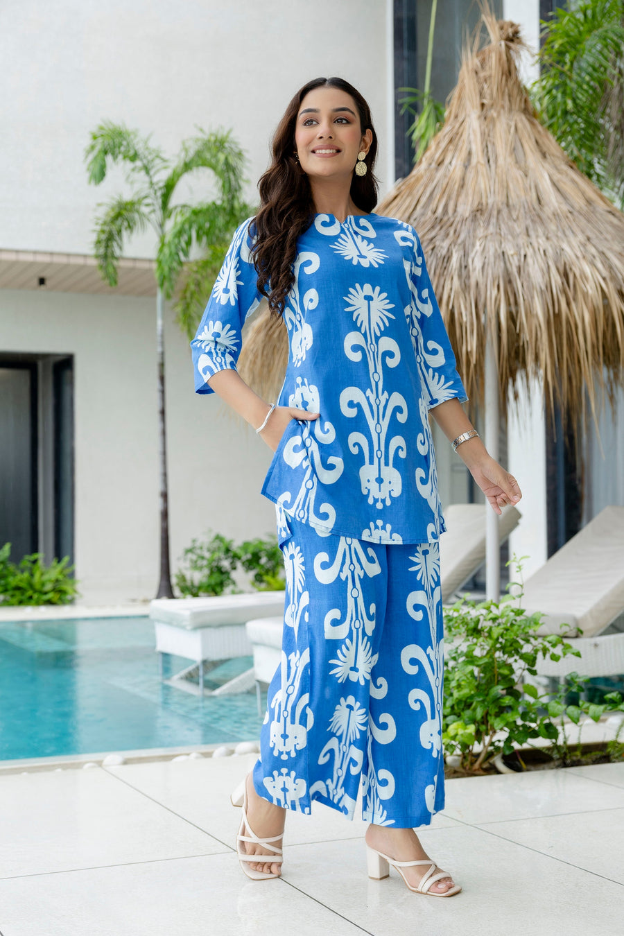 Blue Mirage Cotton Co-ord Set — image 8