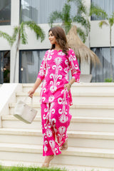 Bubblegum Breeze Pink Cotton Co-ord Set Me & My