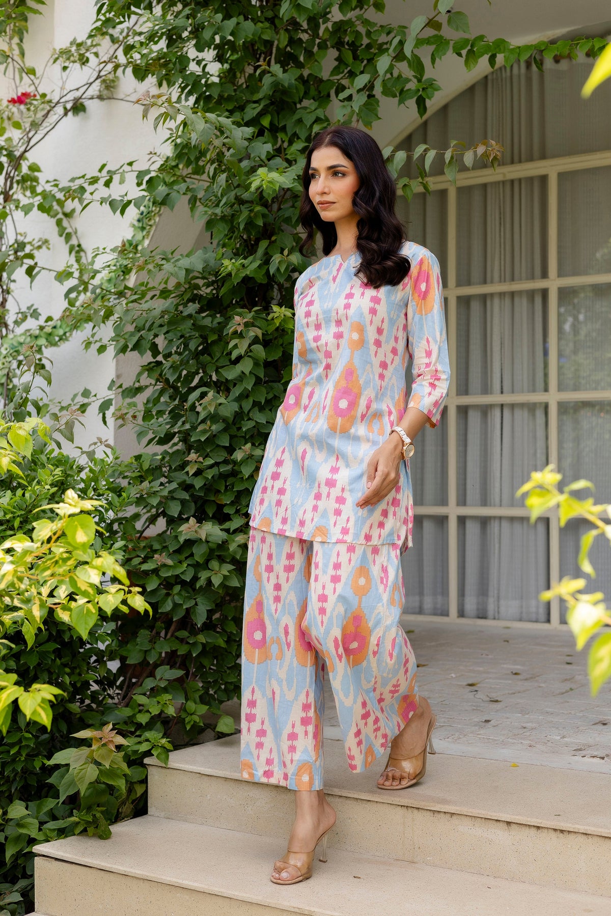 Summer Sorbet Ikat Cotton Co-ord Set Me & My 