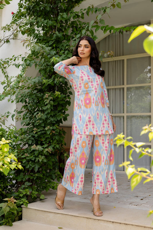 Summer Sorbet Ikat Cotton Co-ord Set - Me&My