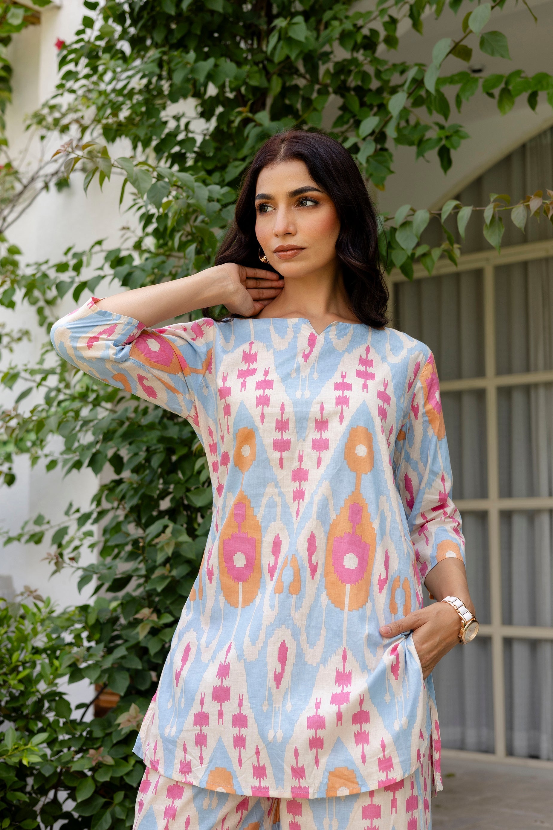 Summer Sorbet Ikat Cotton Co-ord Set