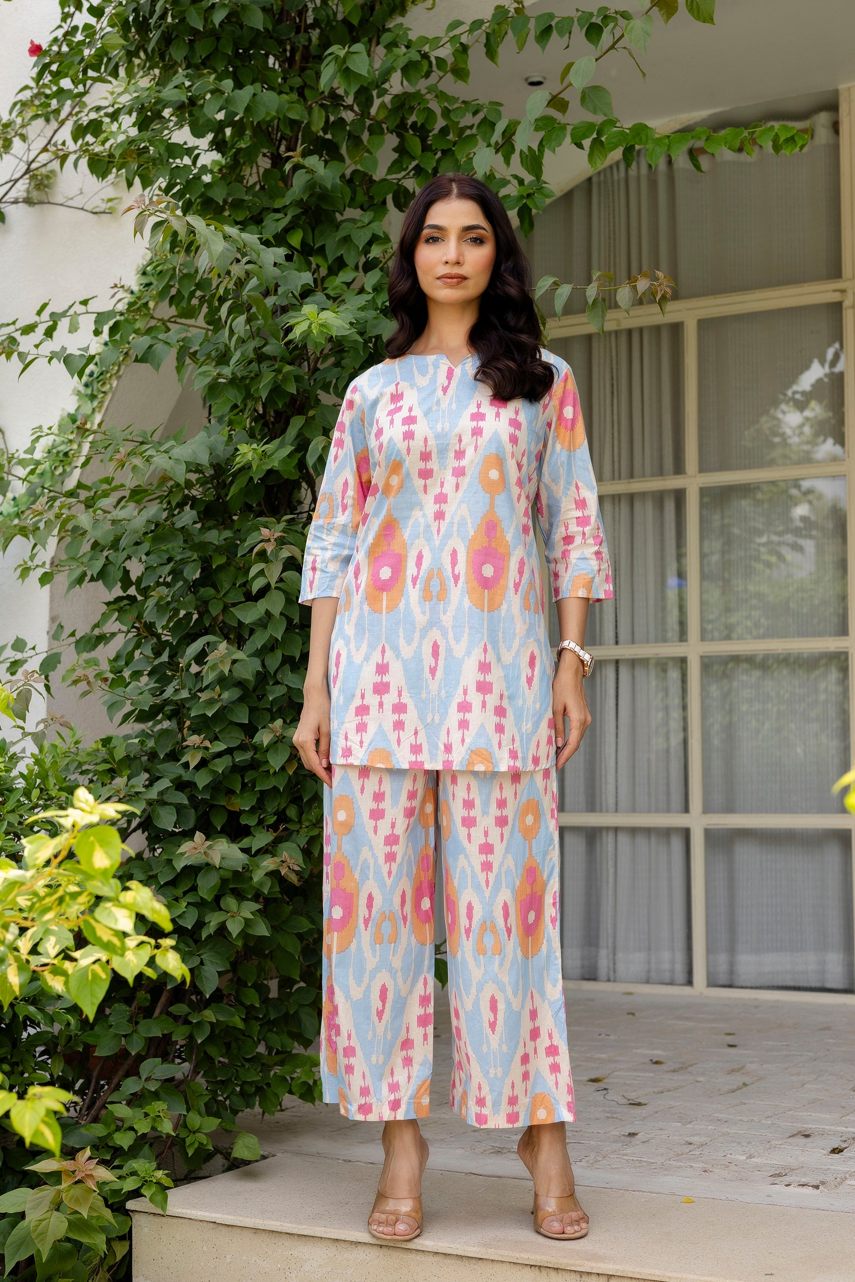 Summer Sorbet Ikat Cotton Co-ord Set