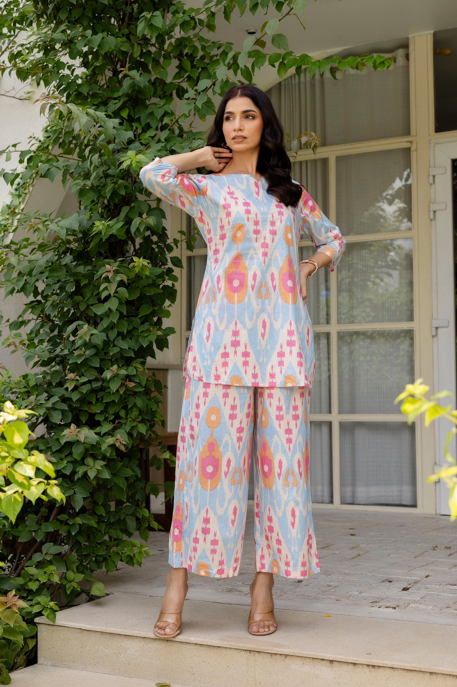 Summer Sorbet Ikat Cotton Co-ord Set