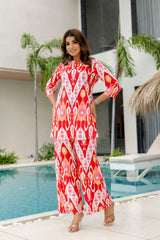 Fire Bloom Red Cotton Co-ord Set - Me&My