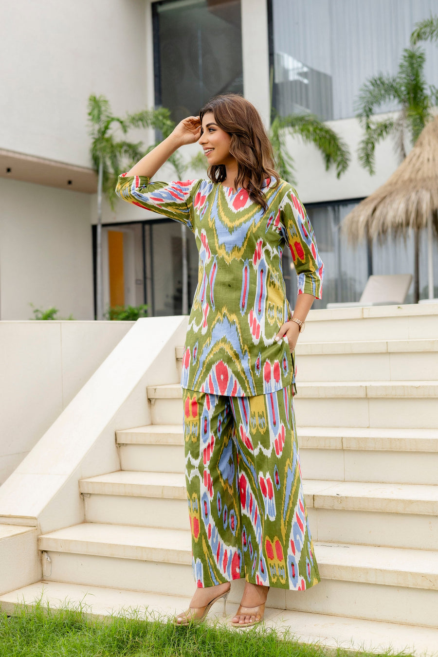 Forest Flow Green Cotton Co-ord Set — image 5