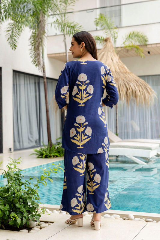 Blue Dusk Cotton Co-ord Set - Me&My