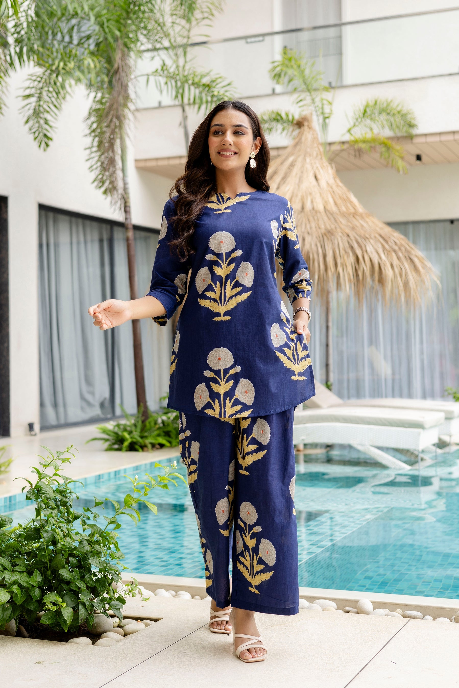 Blue Dusk Cotton Co-ord Set Me & My