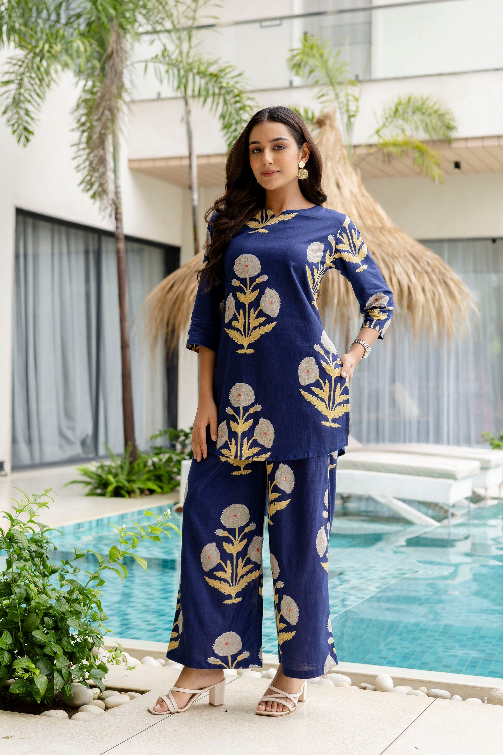 Blue Dusk Cotton Co-ord Set Me & My