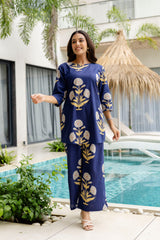 Blue Dusk Cotton Co-ord Set - Me&My