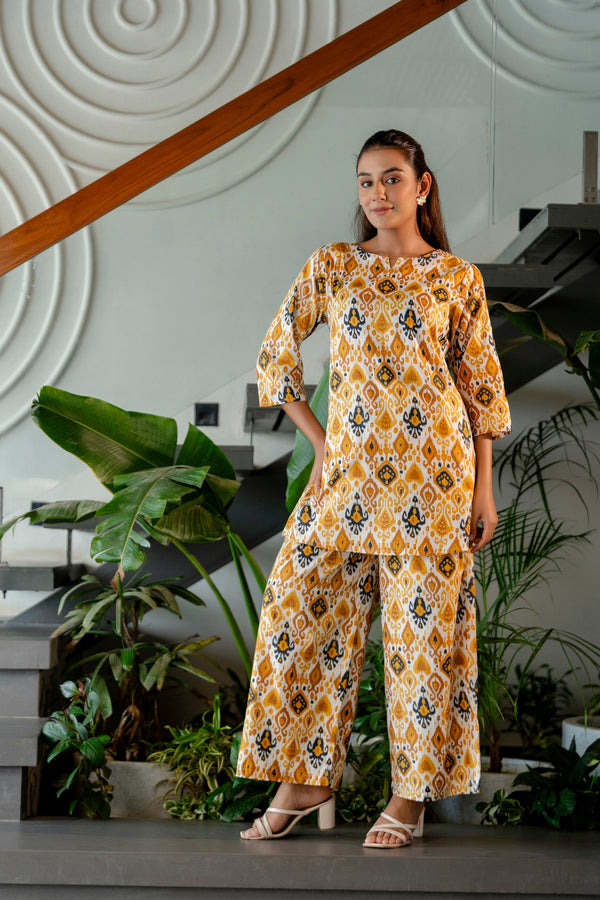 Frosted White Cotton Co-ord Set