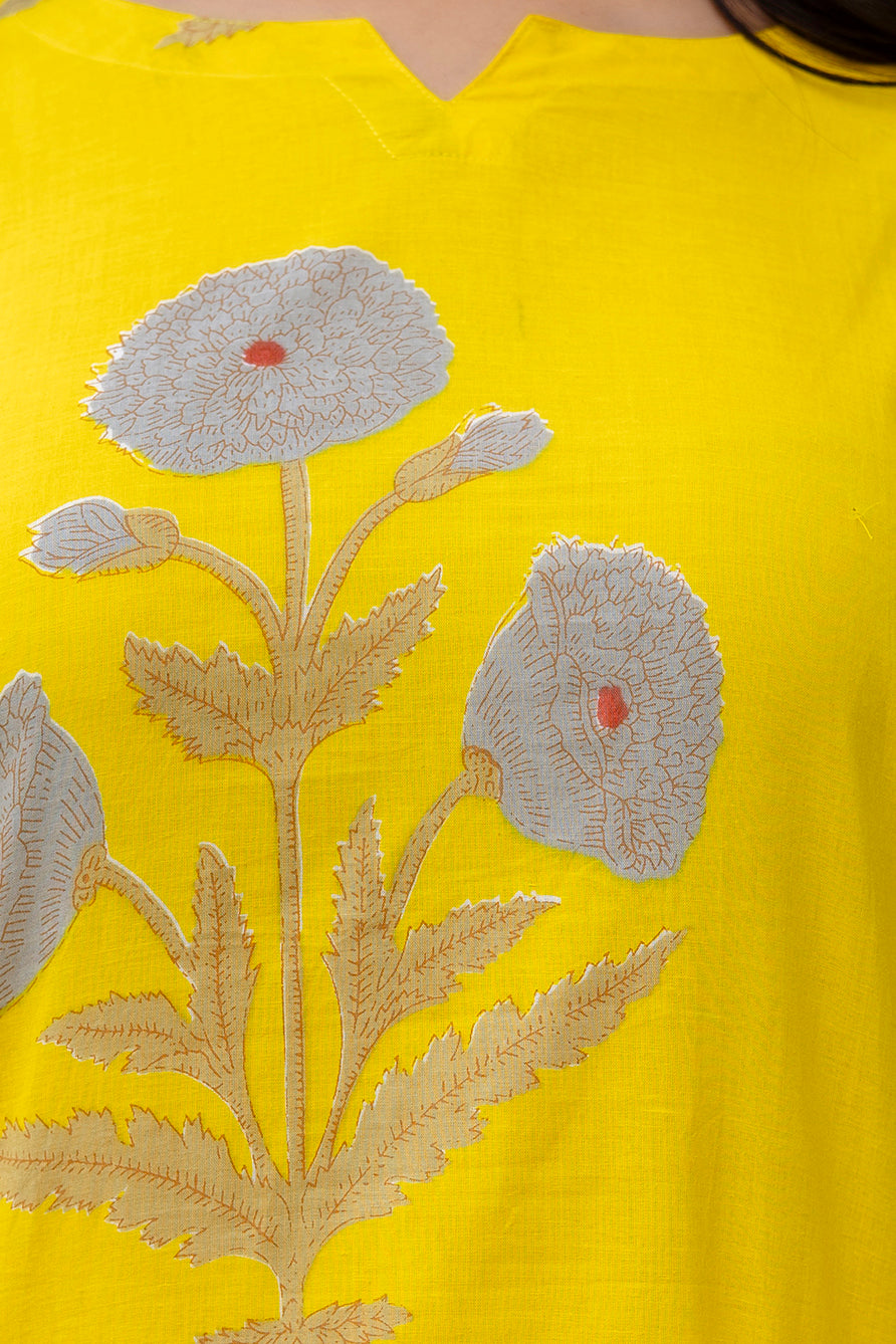 Amber Blossom Yellow Floral Cotton Co-ord Set — image 10
