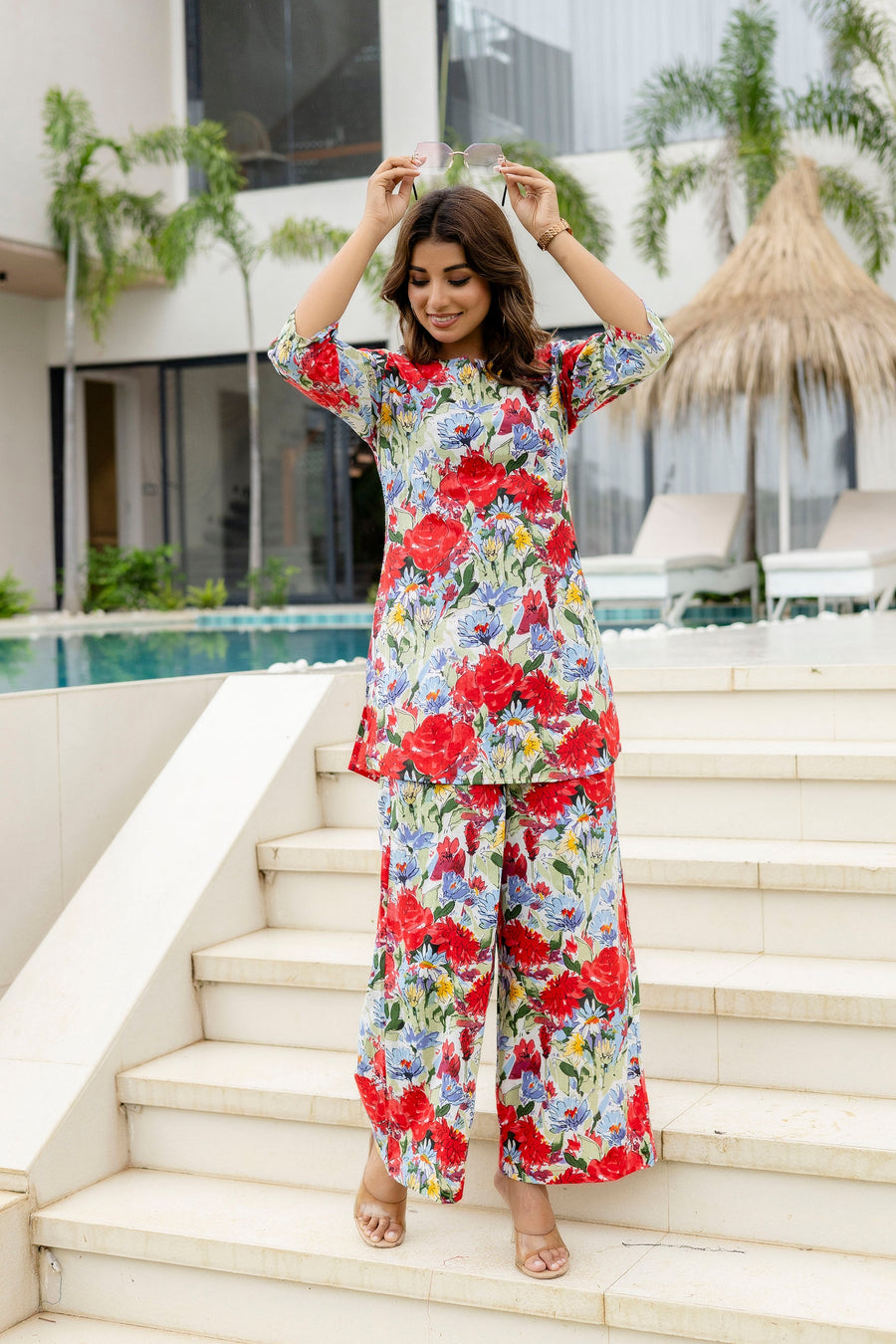 Confetti Mood Multi-Color Cotton Co-ord Set — image 5