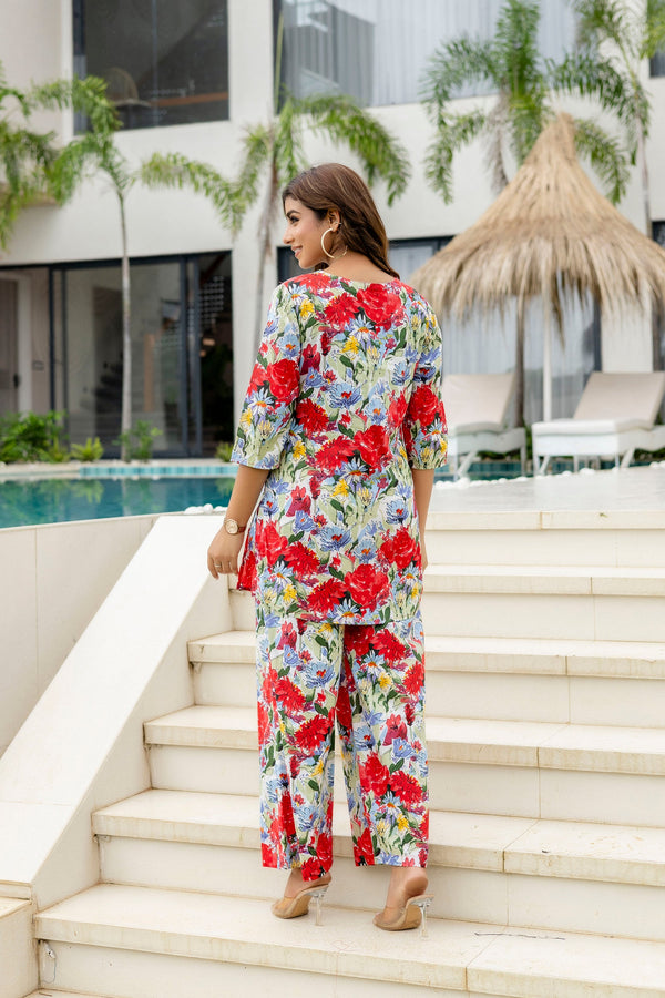 Confetti Mood Multi-Color Cotton Co-ord Set