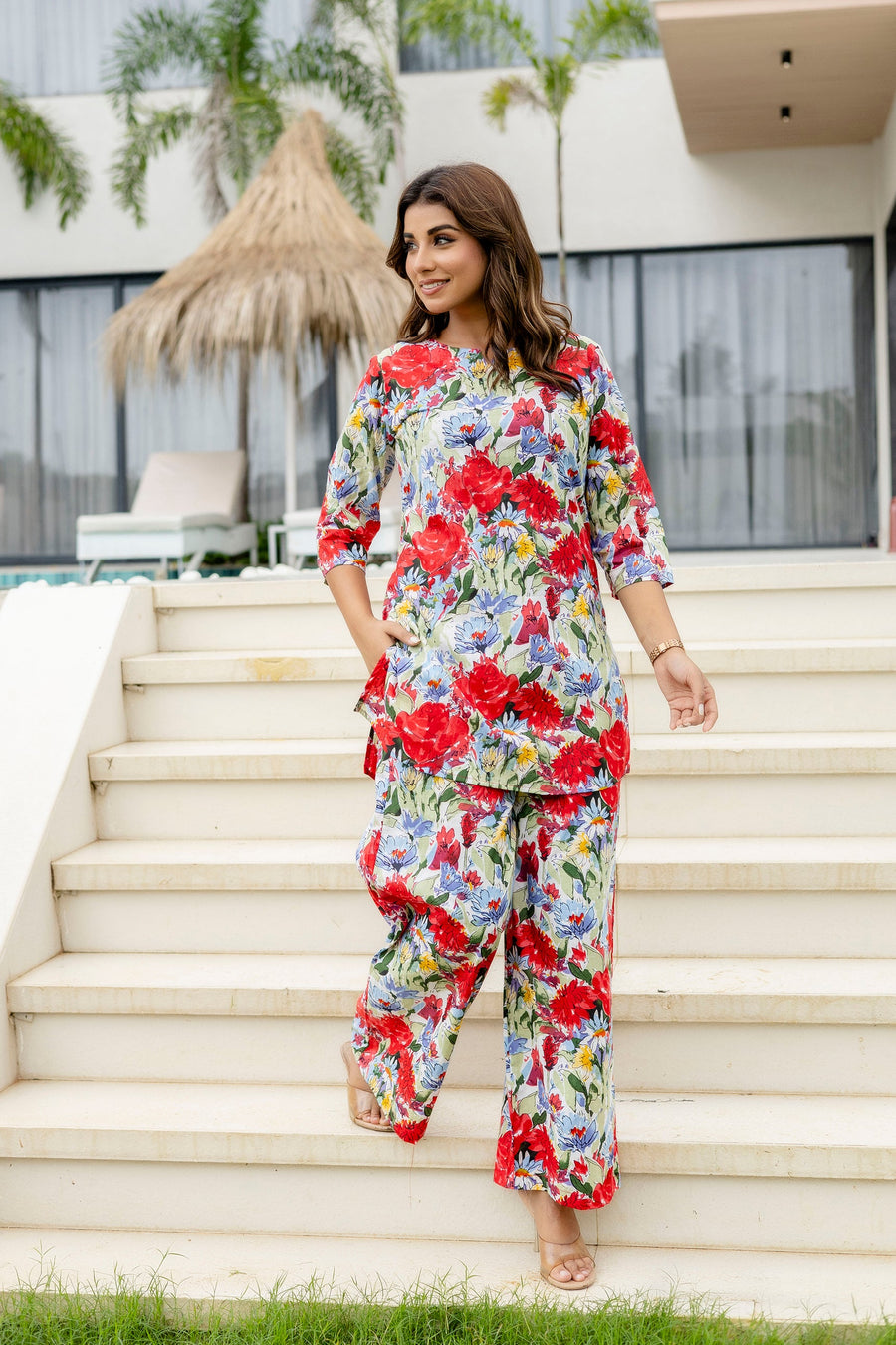 Confetti Mood Multi-Color Cotton Co-ord Set — image 6
