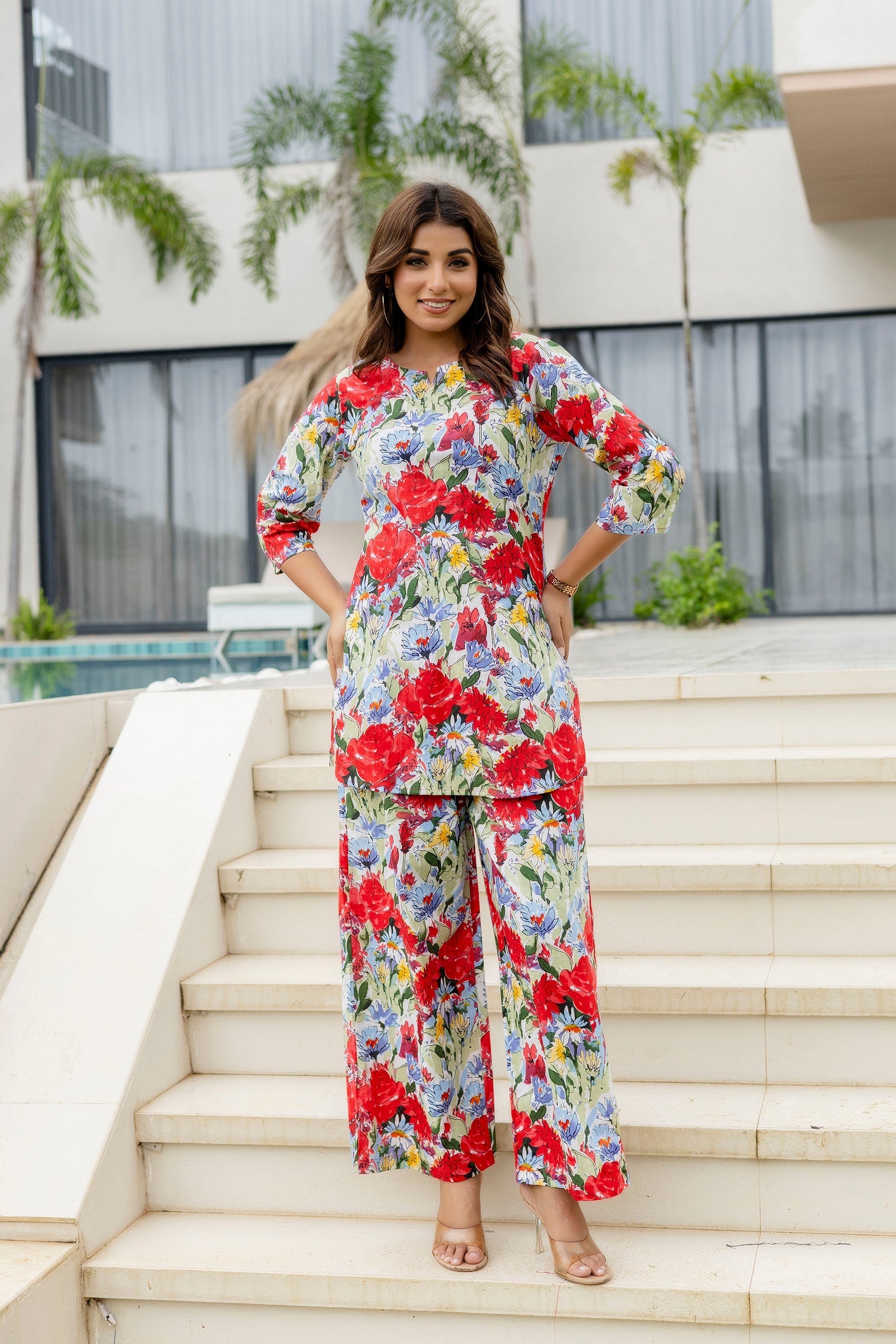 Confetti Mood Multi-Color Cotton Co-ord Set Me & My
