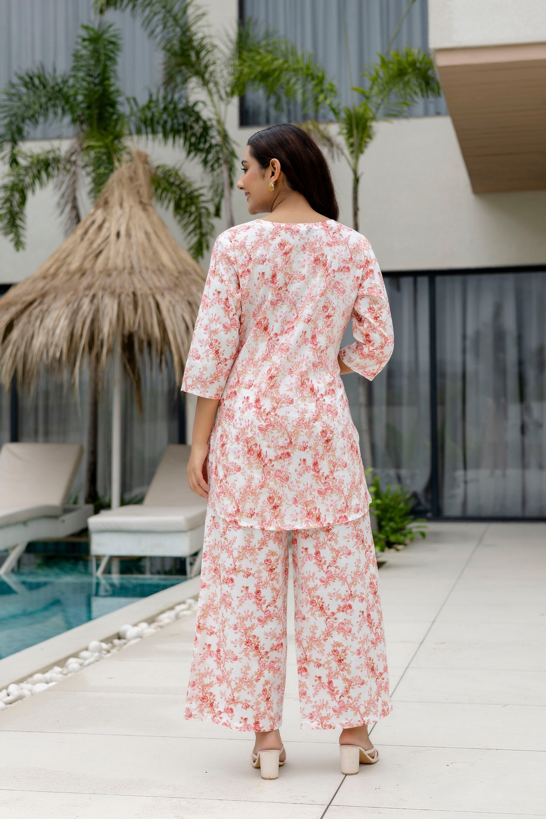 Porcelain White Cotton Co-ord Set Me & My