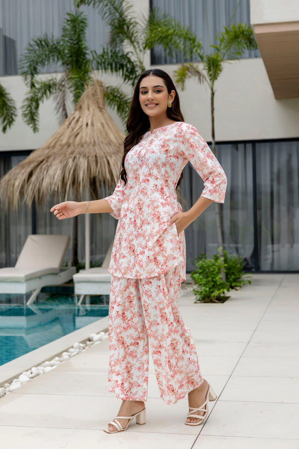 Porcelain White Cotton Co-ord Set
