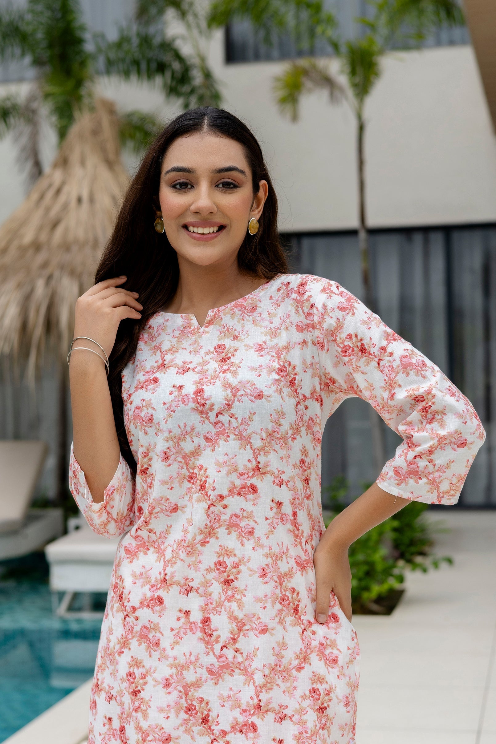 Porcelain White Cotton Co-ord Set Me & My
