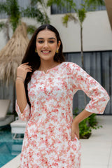 Porcelain White Cotton Co-ord Set - Me&My