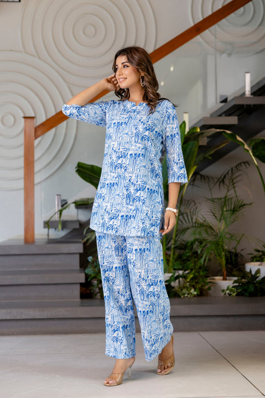 Featherlight White Cotton Co-ord Set - Me&My