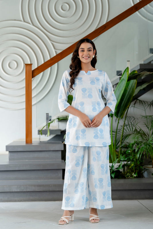 Bare White Cotton Co-ord Set - Me&My