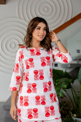 Sacred White Cotton Co-ord Set Me & my
