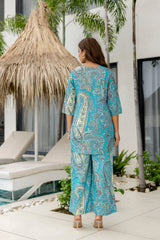 Blue Meadow Cotton Co-ord Set Me & My 