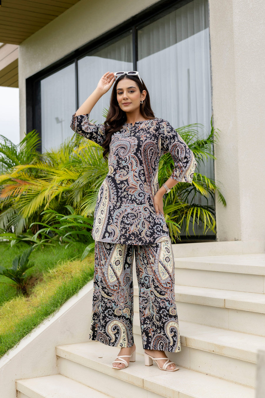 Carbon Calm Black Cotton Co-ord Set — image 5