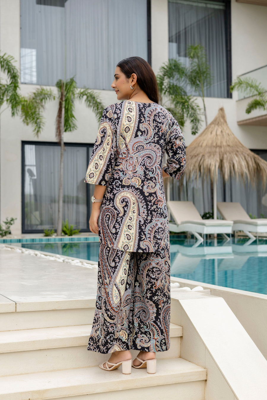 Carbon Calm Black Cotton Co-ord Set — image 2