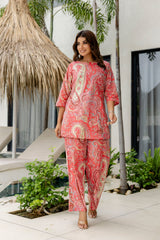 Soft Apricot Cotton Co-ord Set - Me&My