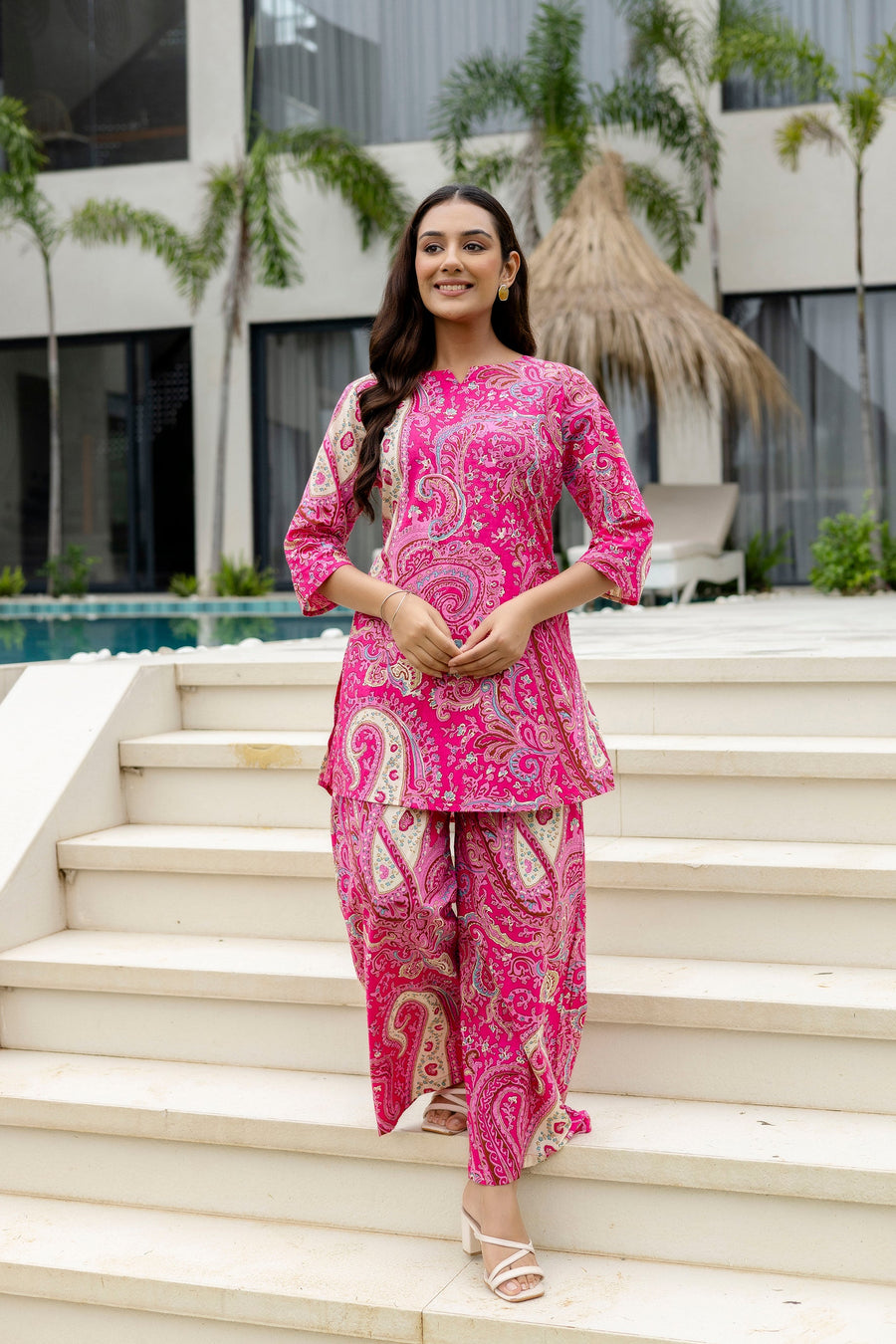 Rose Clay Pink Cotton Co-ord Set — image 7