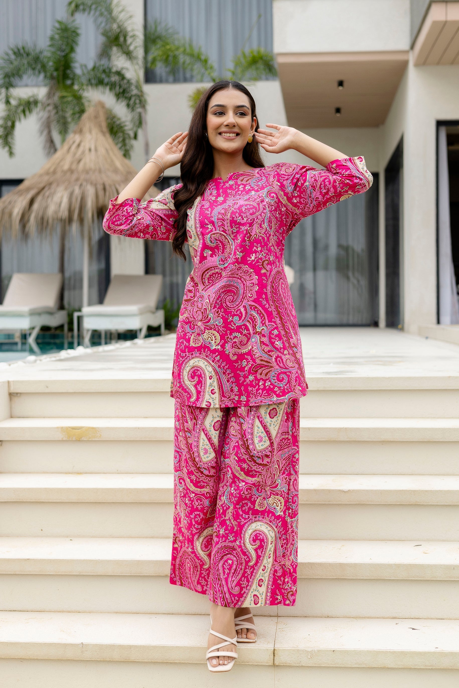 Rose Clay Pink Cotton Co-ord Set Me & My