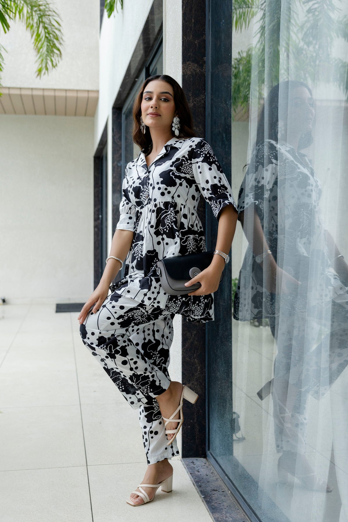 Ivory Ease White Cotton Co-ord Set - Me&My