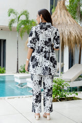 Ivory Ease White Cotton Co-ord Set - Me&My